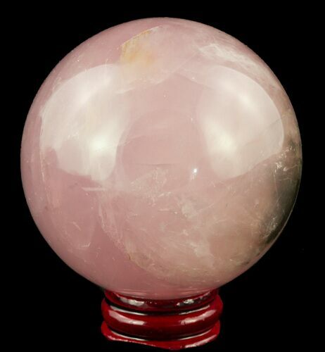 Polished Rose Quartz Sphere - Madagascar #52392